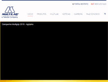 Tablet Screenshot of multigrip.com.br